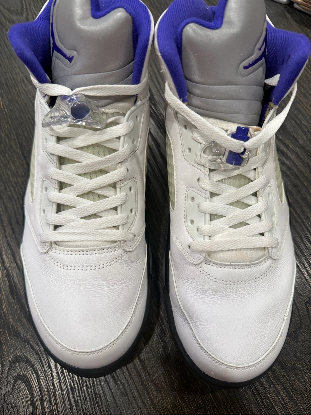 Jordan 5 Dark Concord White Purple Size 12 Preowned - Picture 4 of 10